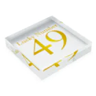 Atelier Pomme verte のラッキーNo.49 Acrylic Block :placed flat