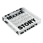 ゆるっと広場のMxxxE-logo Acrylic Block :placed flat