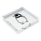 ゆるいペンギン屋のぼーっとフンボさん Acrylic Block :placed flat