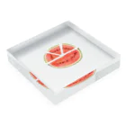marimachoのWatermelon Acrylic Block :placed flat