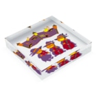 GOODS SHOP【そぞろな小窓】 SUZURI店の【本番まであと何日？】 Acrylic Block :placed flat