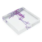 In+u1t/0NのIn+u1t0N #09 レッドパープル Acrylic Block :placed flat