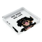 わかばックス工房のNO DOG NO LIFE ♡ Acrylic Block :placed flat