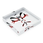 コーシン工房　Japanese calligraphy　”和“をつなぐ筆文字書きの一朝一夕 Acrylic Block :placed flat