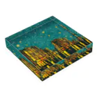 TakashiSのnight sky after rain Acrylic Block :placed flat