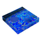 ちびめがねアンテナのビー玉クラゲ Acrylic Block :placed flat