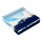 Let's Go for a Walkのcloudy engel Acrylic Block :placed flat