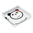 天工房のPanda Lele&Hehe Acrylic Block :placed flat