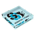 【公式】SCRATCH STUDIO -GOODS SHOP-のSCRATCH STUDIO ロゴアクリルブロック（No.2） Acrylic Block :placed flat