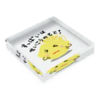 MZグラフィックスのレモン　すっぱいはせいこうのもと　ロゴTシャツ Acrylic Block :placed flat