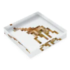 PITTEN PRODUCTSのPIXEL_ANIMAL_01(GIRAFFE) Acrylic Block :placed flat