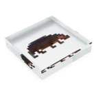 PITTEN PRODUCTSのPIXEL_ANIMAL_08(HIPPO) Acrylic Block :placed flat