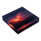 LUZ ORACEL FILMSのSakurajima Volcano Night Acrylic Block :placed flat