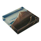 SONOTENI-ARTの003-005　葛飾北斎　『富嶽三十六景　山下白雨』　アクリルブロック アクリルブロックの平置き