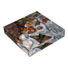 SONOTENI-ARTの017-001　ポール・セザンヌ　『リンゴとオレンジのある静物』　アクリルブロック アクリルブロックの平置き
