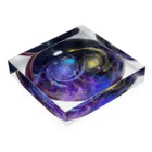 Ripples沖縄レジンアートの宇宙玉レジン Acrylic Block :placed flat