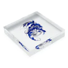 山羊座のblue ブロック Acrylic Block :placed flat