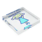  #satisfyingのミミキュル　MIMIQURU　かわいいね Acrylic Block :placed flat