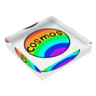 -cosmos-の虹色の星 Acrylic Block :placed flat