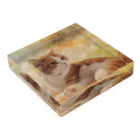 MUYU /  Animal ArtistのMemories with my pet ６ Acrylic Block :placed flat