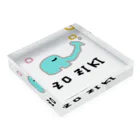 montan_storeのZOZIKIくん Acrylic Block :placed flat