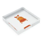 iryのコーギー後ろ姿グッズ Acrylic Block :placed flat