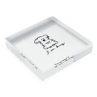 eclat-misaのI am king Acrylic Block :placed flat