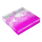 IHYLIのSky/pink Acrylic Block :placed flat