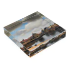 世界美術商店のデルフト眺望 / View of Delft Acrylic Block :placed flat