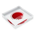 mwinmhのHINOMARU Acrylic Block :placed flat