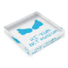 HI-KUN ART MUSEUM　　　　　　　　(ひーくんの美術館)のオリジナルロゴ Acrylic Block :placed flat