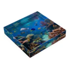 WakakelWorksのShoal Acrylic Block :placed flat