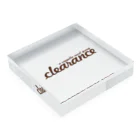 clearance official shopのclearance オフィシャルロゴ グッズ Acrylic Block :placed flat