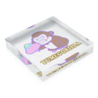 Goma46のYumeGorilla（ゆめごりら）グッズ Acrylic Block :placed flat