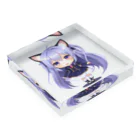 KAZAHANAのネコ耳ふぅちゃん Acrylic Block :placed flat