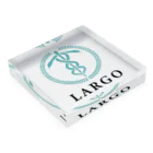 NPO法人LARGOのNPO法人LARGO 公式ロゴアイテム アクリルブロックの平置き
