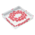 IMABURAIのつまみ細工和のおしゃれアイテム Acrylic Block :placed flat