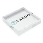 NPO法人LARGOのNPO法人LARGO 公式ロゴアイテム（横） Acrylic Block :placed flat