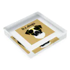 DJ.dogsのDJ.dogs dogs 7 Acrylic Block :placed flat