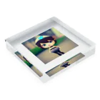 InoMasaの散歩ガール　 Acrylic Block :placed flat