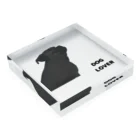 DOG LOVERのDOG LOVER（パグ） Acrylic Block :placed flat