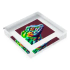 Useponzooのカメレオン　クール Acrylic Block :placed flat