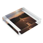 guchy-kの夕陽の向こうは Acrylic Block :placed flat