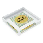 ＴＡＫＡＹＯＫＡＴＴＡのLOVE  MONEY Acrylic Block :placed flat