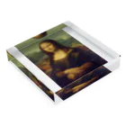 DRIPPEDのモザイクの女性 -the Mona Lisa モナ・リザ- アクリルブロックの平置き