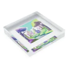 dxwtcrs94zの森のイラストグッズ Acrylic Block :placed flat