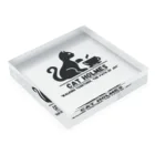  cat Holmesのdaily life at home Acrylic Block :placed flat