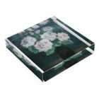 JjyunKaigaKoubouの白薔薇2022 Acrylic Block :placed flat