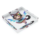 NexDreamの妖精のハロウィンフェス（黒猫2） Acrylic Block :placed flat