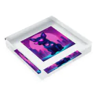 k-famのファッションドッグ・ピンク Acrylic Block :placed flat